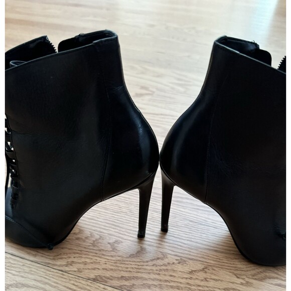 ALDO Jonasson Lace Up Ankle Booties Stiletto Heels Women’s‎ Size 7 Made Brazil - Picture 9 of 12